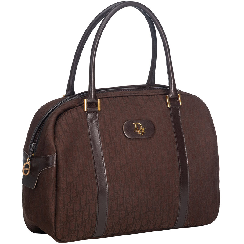 

Dior Brown Oblique Jacquard Handbag