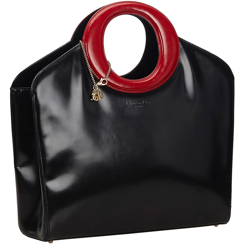 

Dior Black Patent Leather Bag