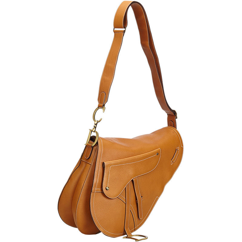 

Dior Brown Leather Saddle Bag