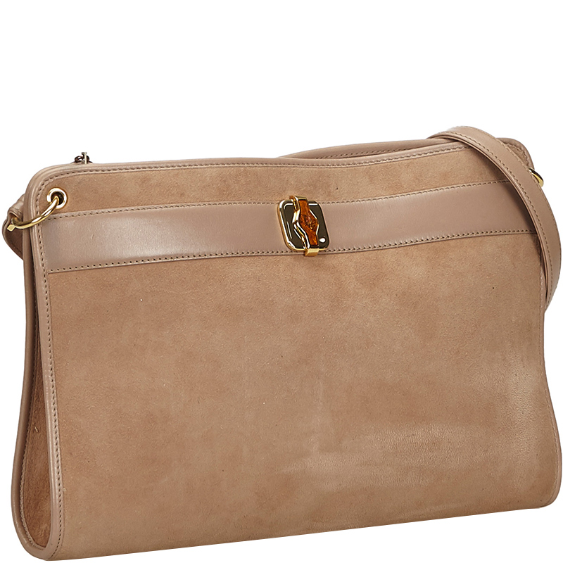 

Dior Beige Suede Shoulder Bag