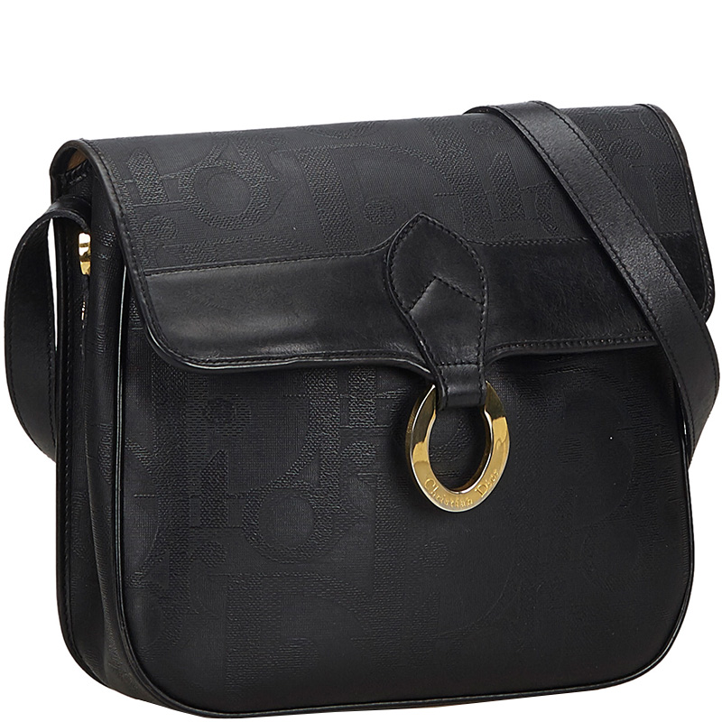 

Dior Black PVC Oblique Crossbody Bag