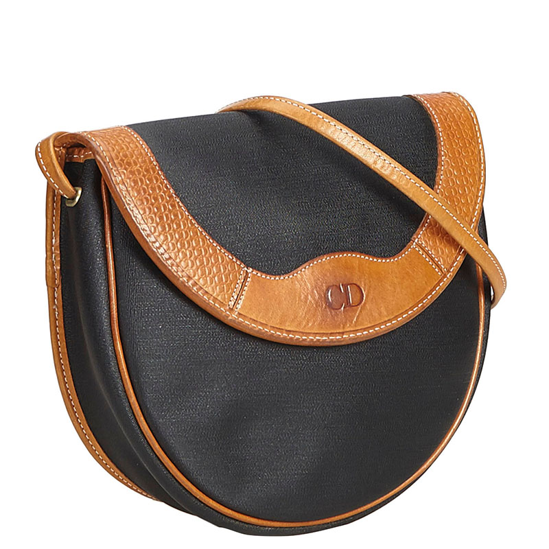 

Dior Blue/Brown Canvas Crossbody Bag