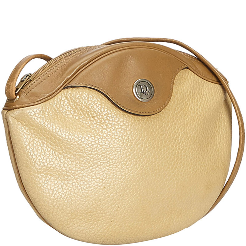 

Dior Beige/Brown Leather Crossbody Bag