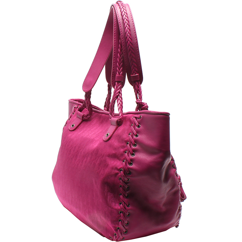 

Dior Pink Leather Tote Bag