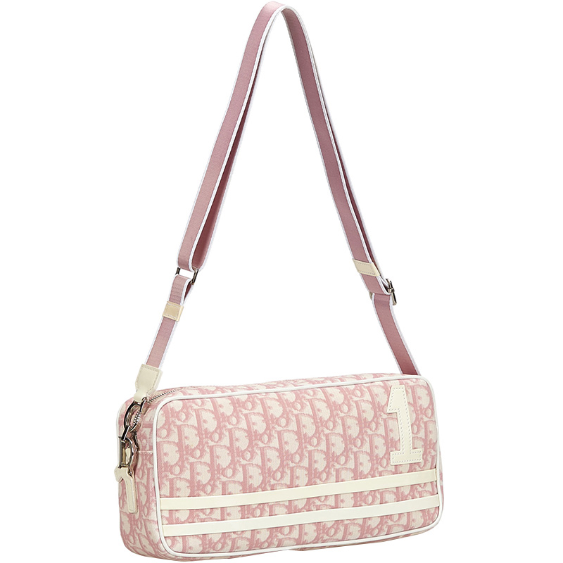 

Dior White/Pink Oblique Trotter Crossbody Bag