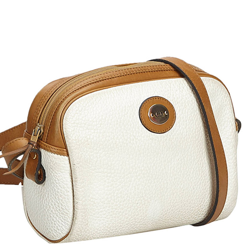 

Dior White Leather Crossbody Bag