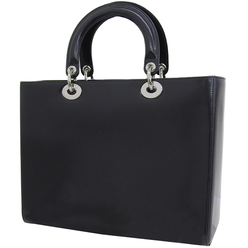 

Dior Black Leather Lady Dior Bag