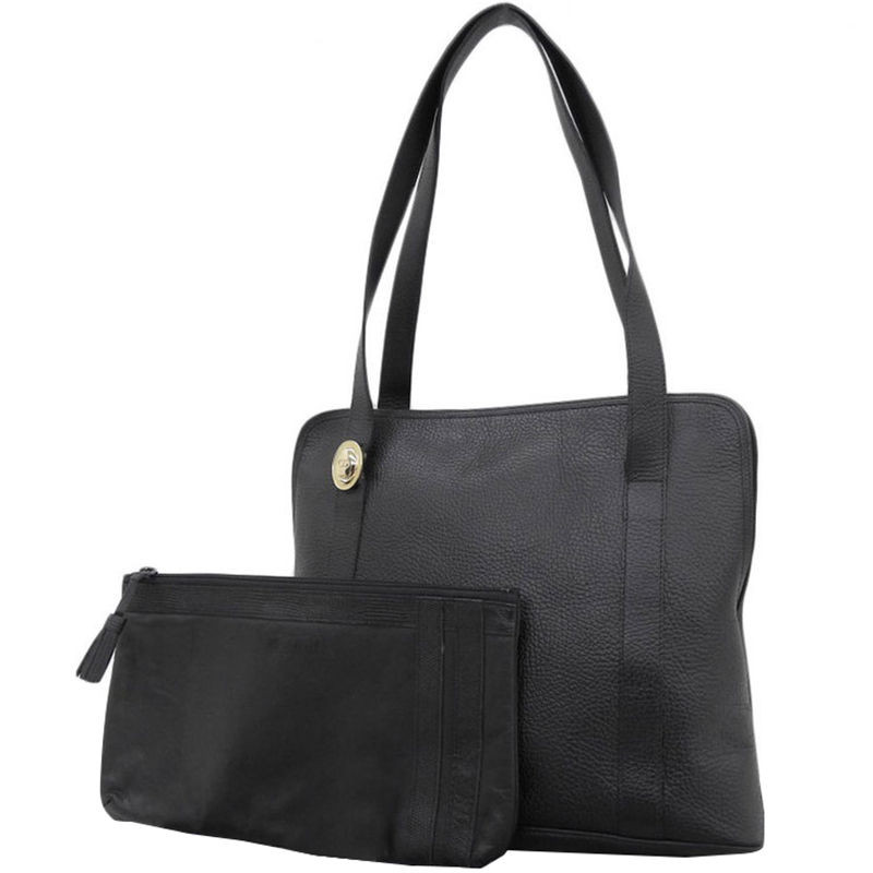 

Dior Black Leather Tote Bag