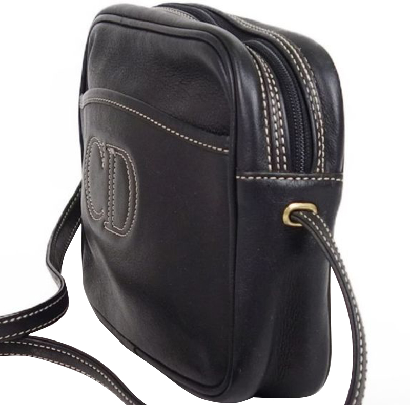 

Dior Black Leather Shoulder Bag