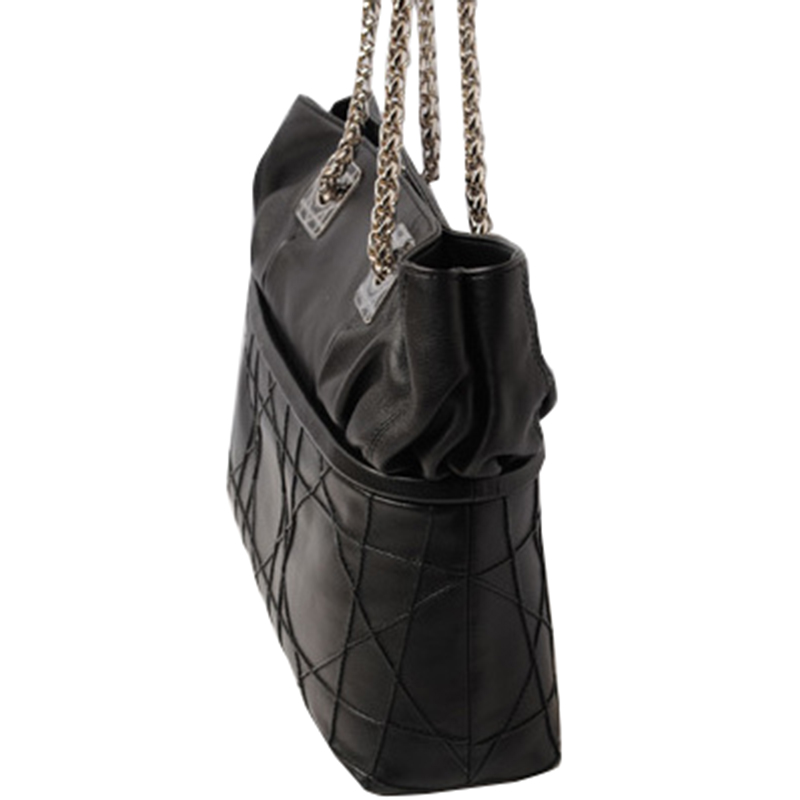 

Dior Black Cannage Leather Granville Chain Link Tote