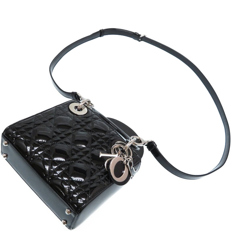 

Dior Black Patent Leather Bag