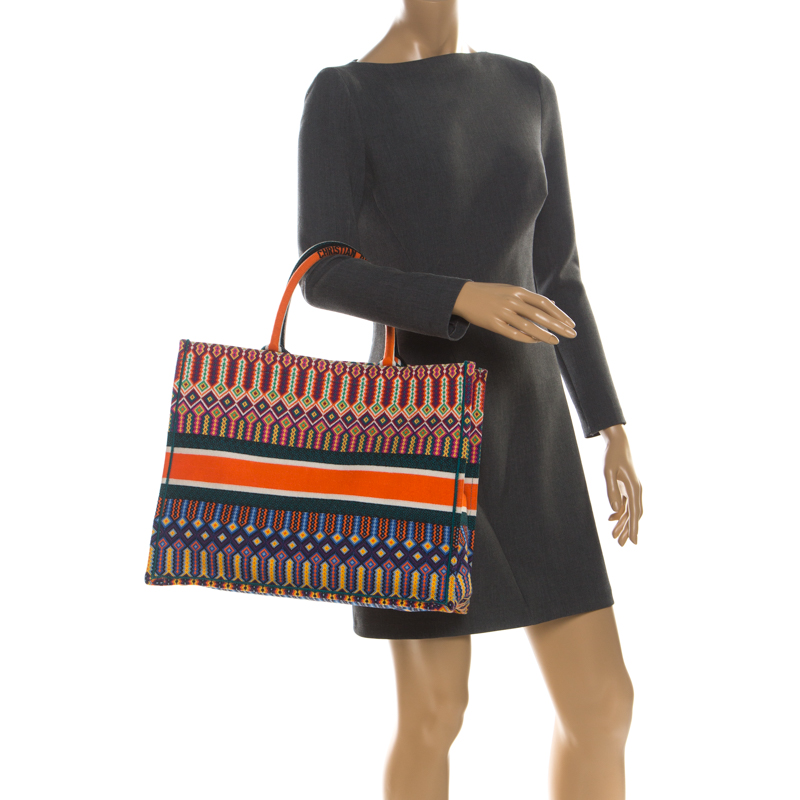 

Dior Multicolor Canvas Book Tote