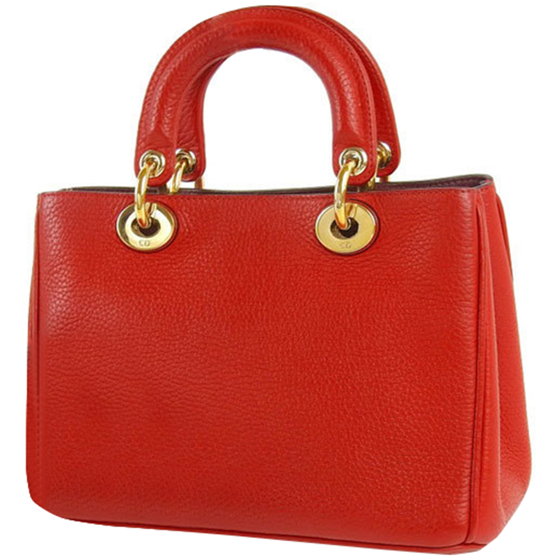 

Dior Red Leather Shoulder Bag