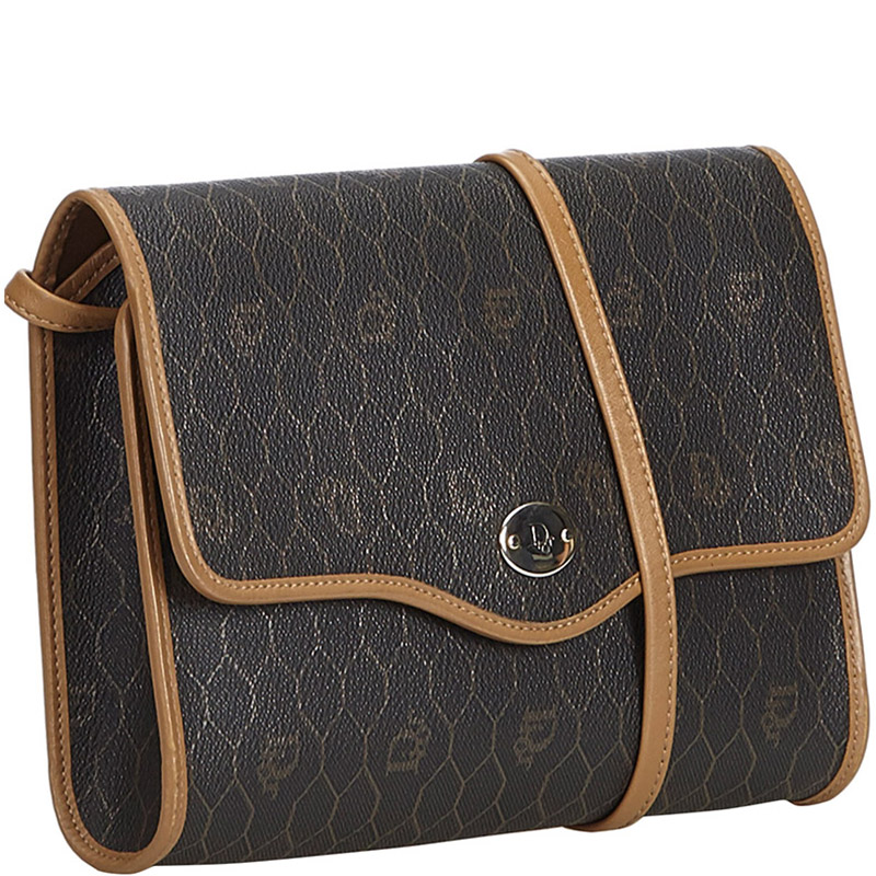 

Dior Black Honeycomb Coated Canvas Crossbody Bag