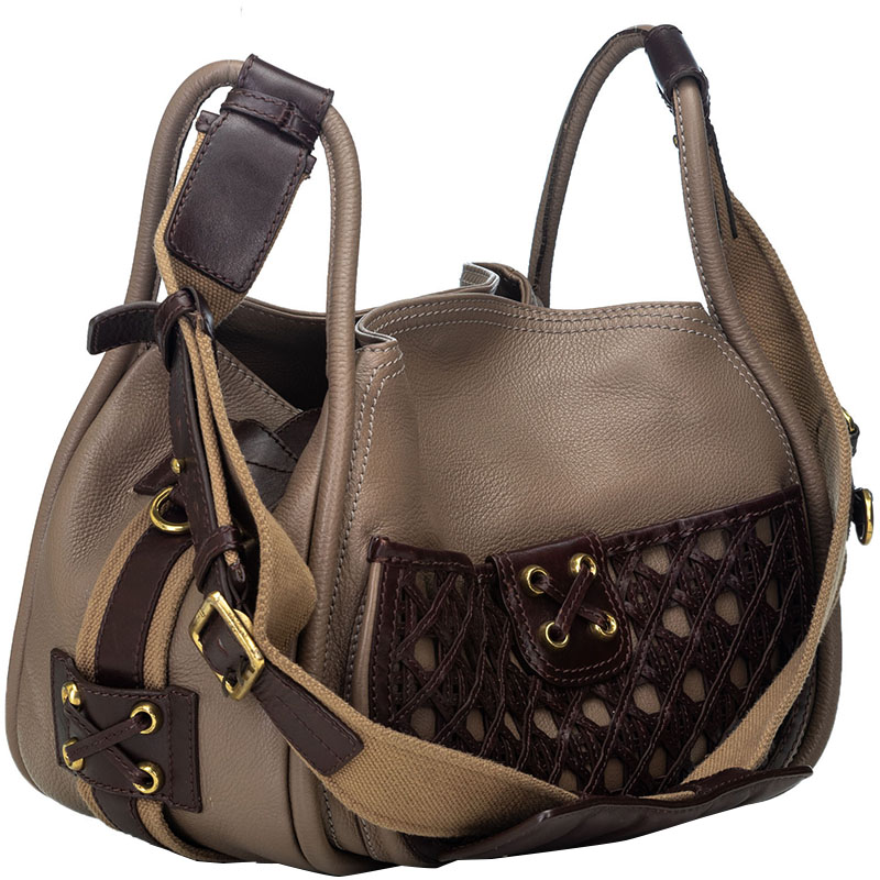 

Dior Brown Leather Shoulder Bag