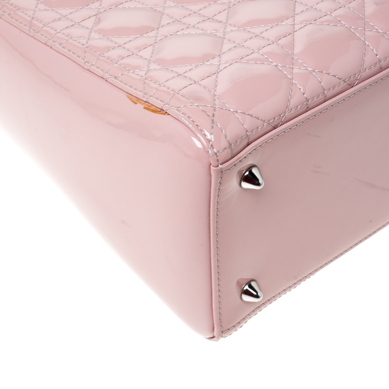 Christian Dior Lady Dior Tote Bag Pink Auth rd914 Nylon ref.579686 - Joli  Closet