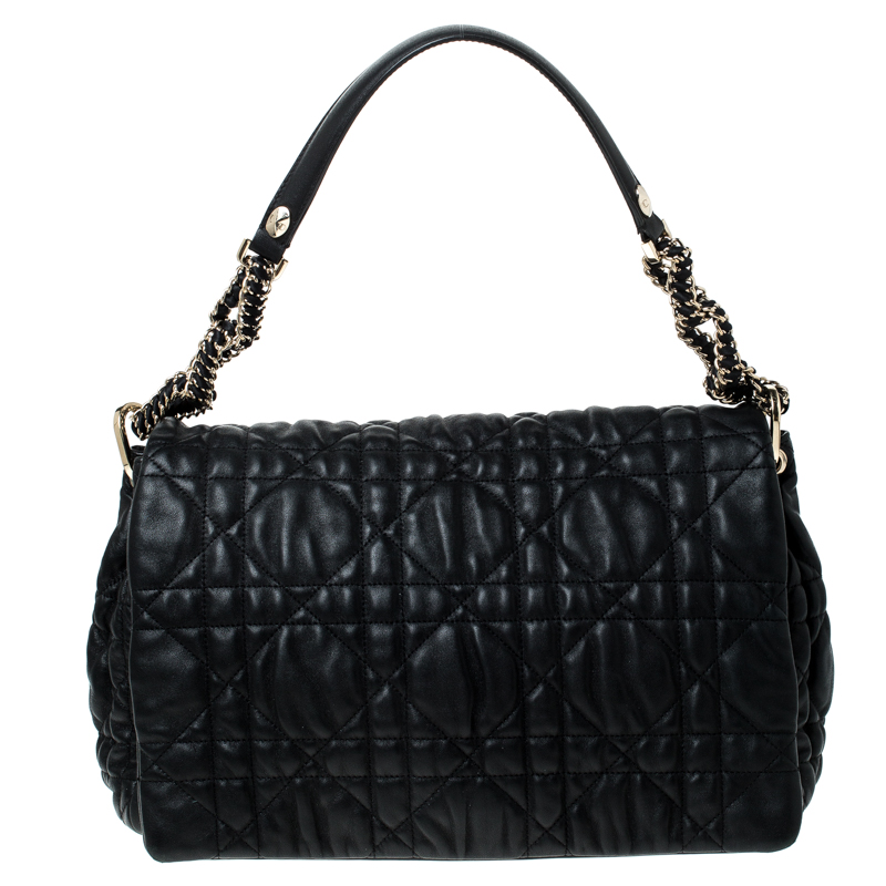 Dior Black Quilted Leather Flap Shoulder Bag Dior | TLC