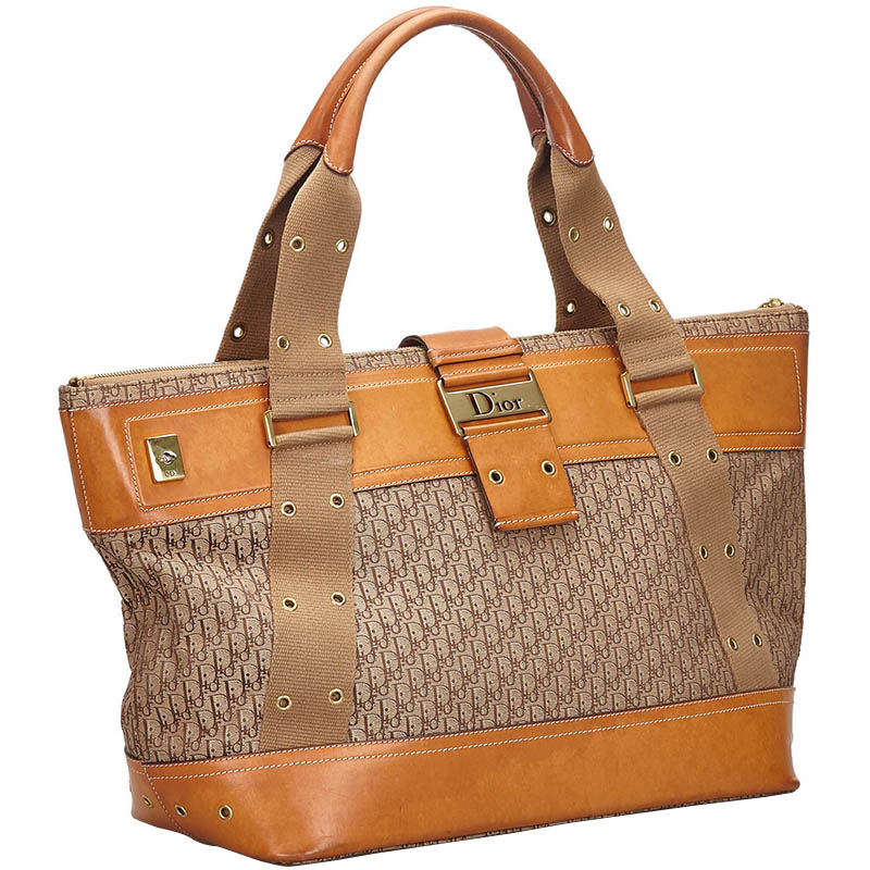 

Dior Brown/Beige Oblique Canvas Tote Bag