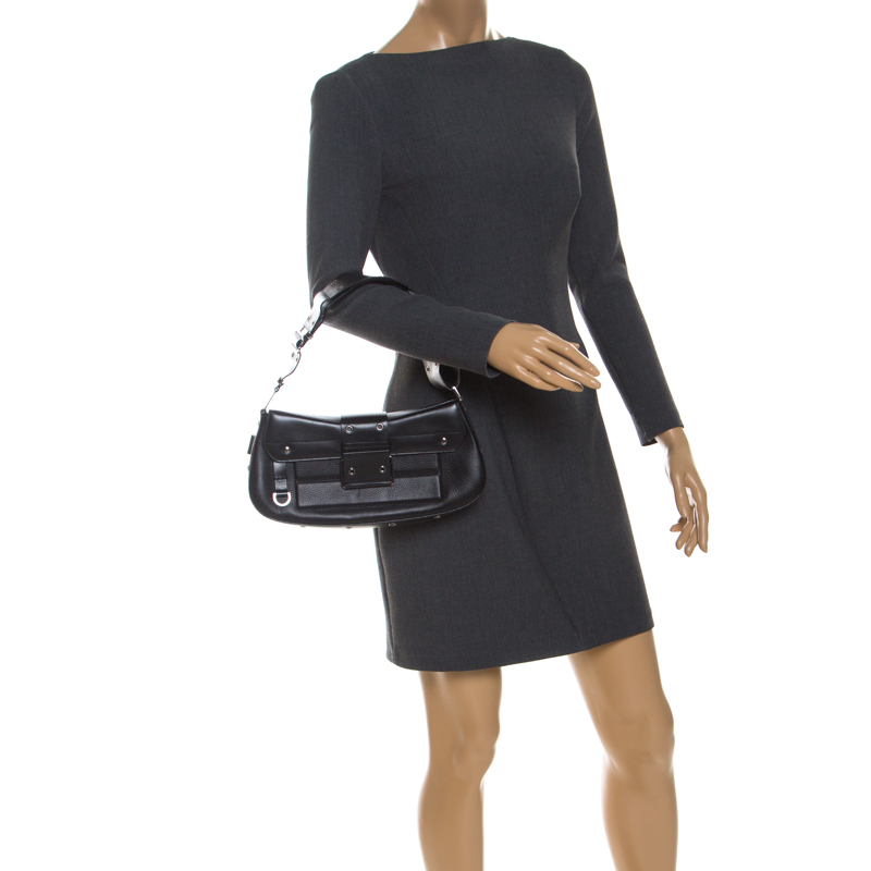 

Dior Black Leather Street Chic Shoulder Bag