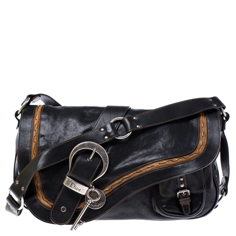 black saddle bag dior