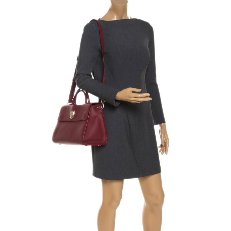 

Dior Red Leather  Diorever Shoulder Bag