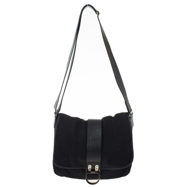 Christian Dior Black Nylon Messenger Bag