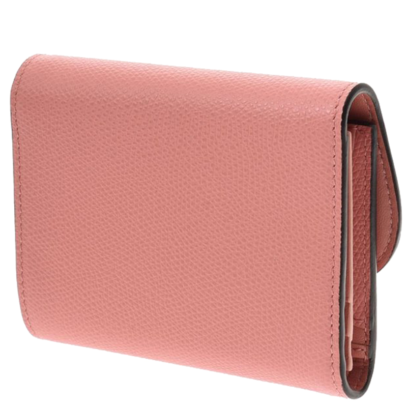 

Dior Pink Leather Saddle Wallet Pink