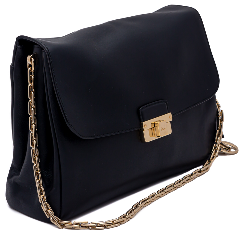 

Dior Black Leather Diorling Shoulder Bag