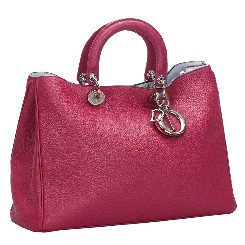 

Dior Pink Leather Diorissimo Medium Satchel
