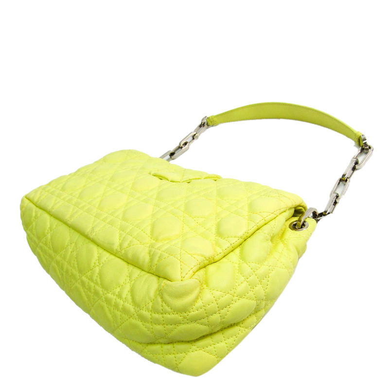 

Dior Yellow Cannage Leather Shoulder Bag
