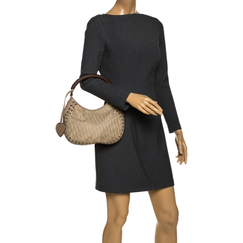

Dior Beige Canvas and Leather Hobo