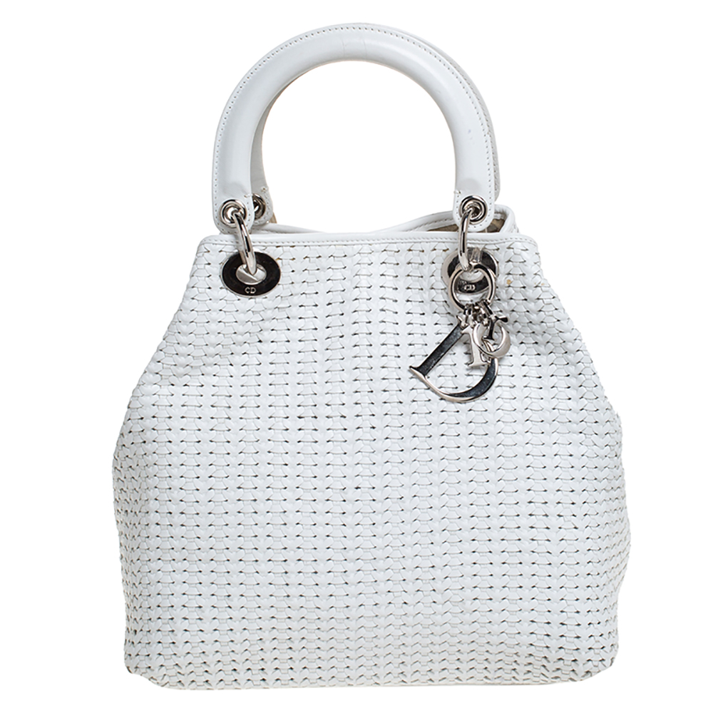 Dior best sale woven bag