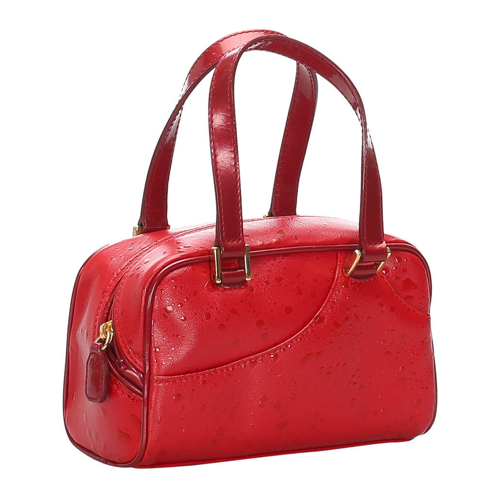 

Dior Red Leather Satchel