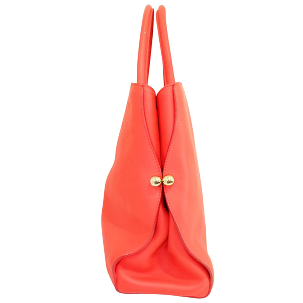 

Dior Red Leather Tote Bag