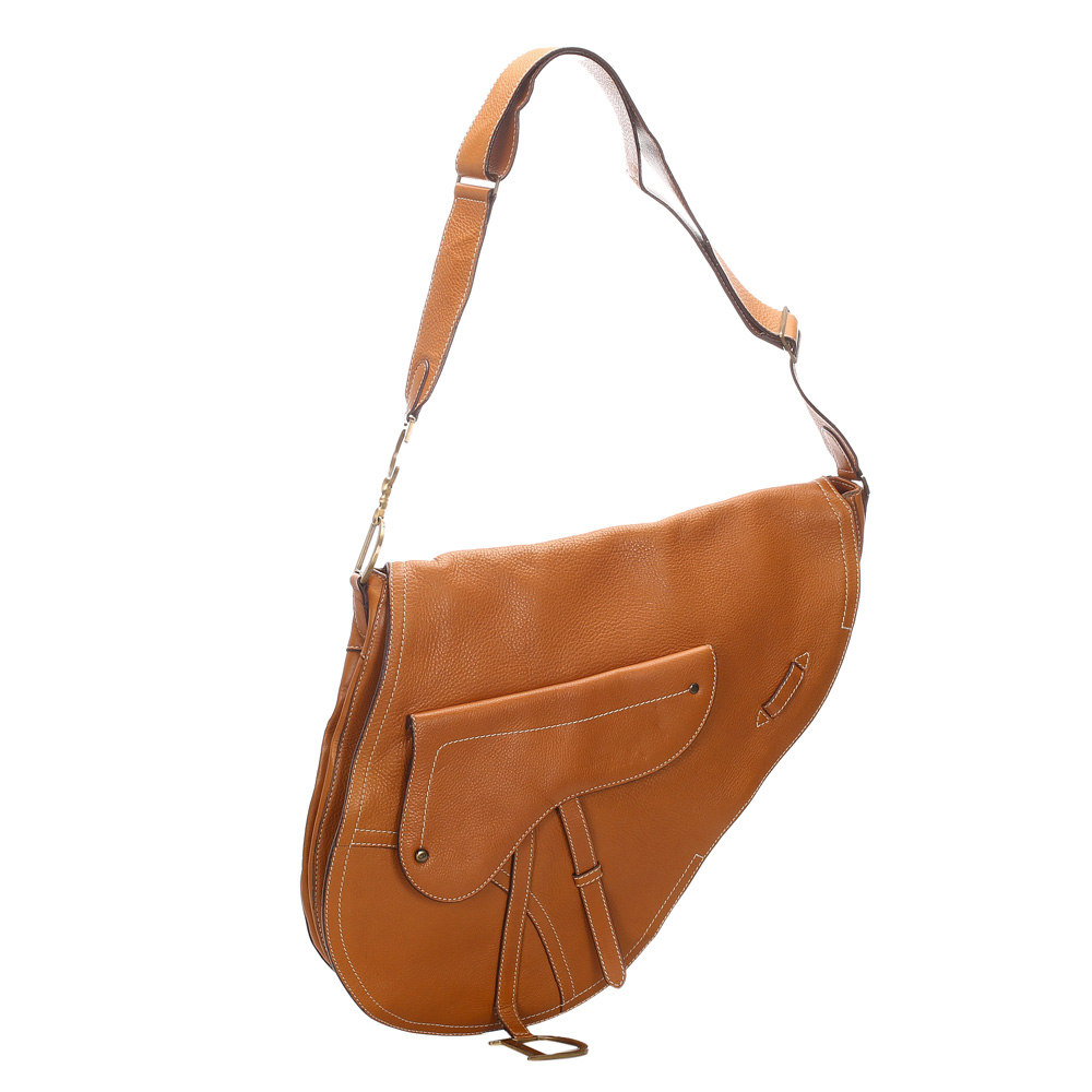

Dior Brown Leather Saddle Bag