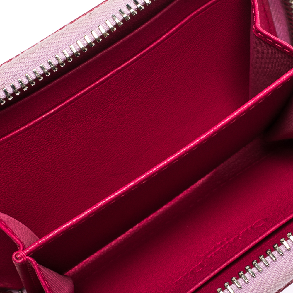 

Dior Pink Leather Zip Around Coin Purse