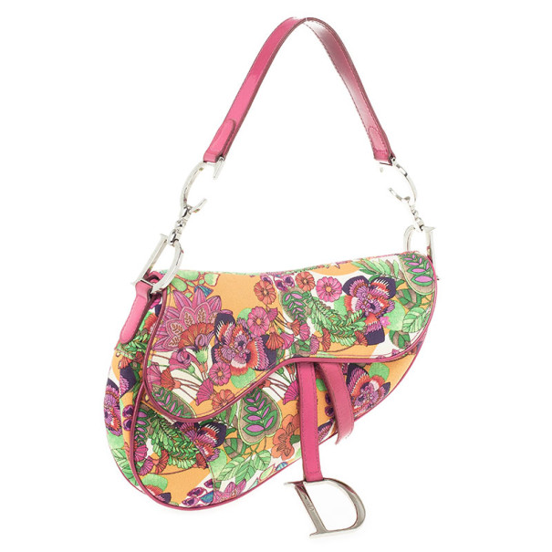 مملوكة مسبقًا Christian Dior Hawaiian Glamour Saddle Bag