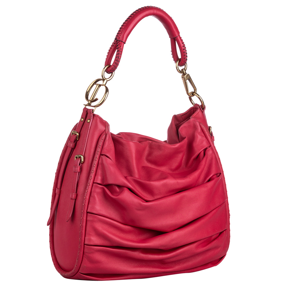 

Dior Pink Leather Libertine Hobo Bag