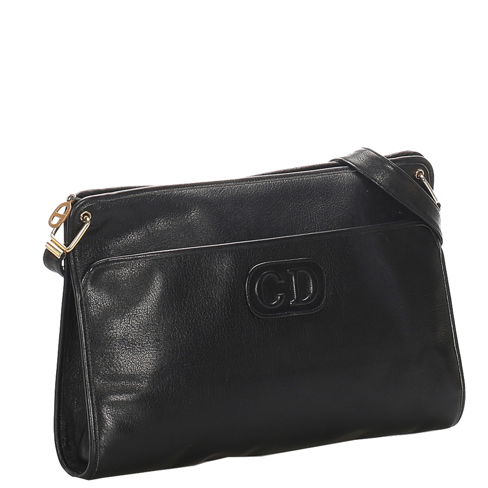 

Dior Black Leather Shoulder Bag