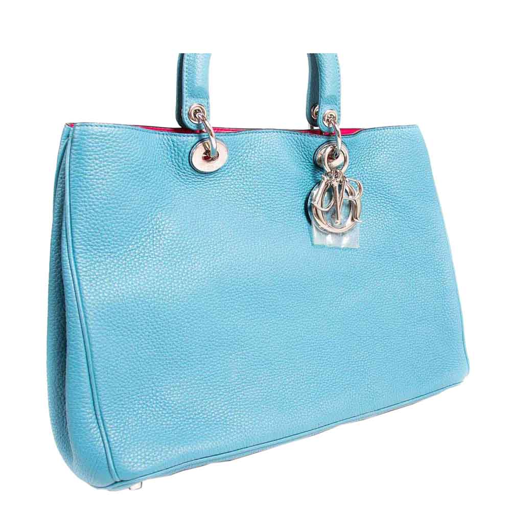 

Dior Sky Blue Leather Large Diorissimo Tote