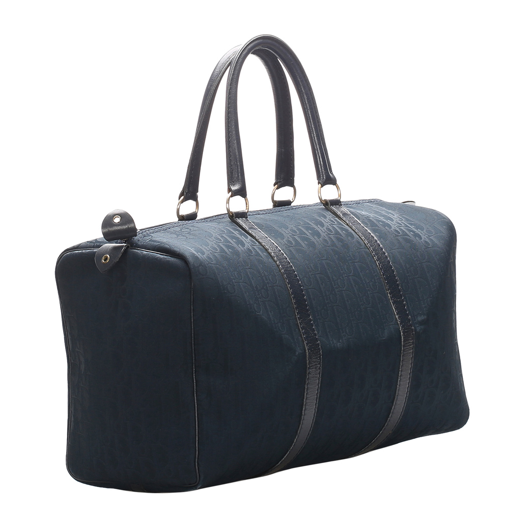 

Dior Blue/Dark Blue Oblique Canvas Duffle Bag