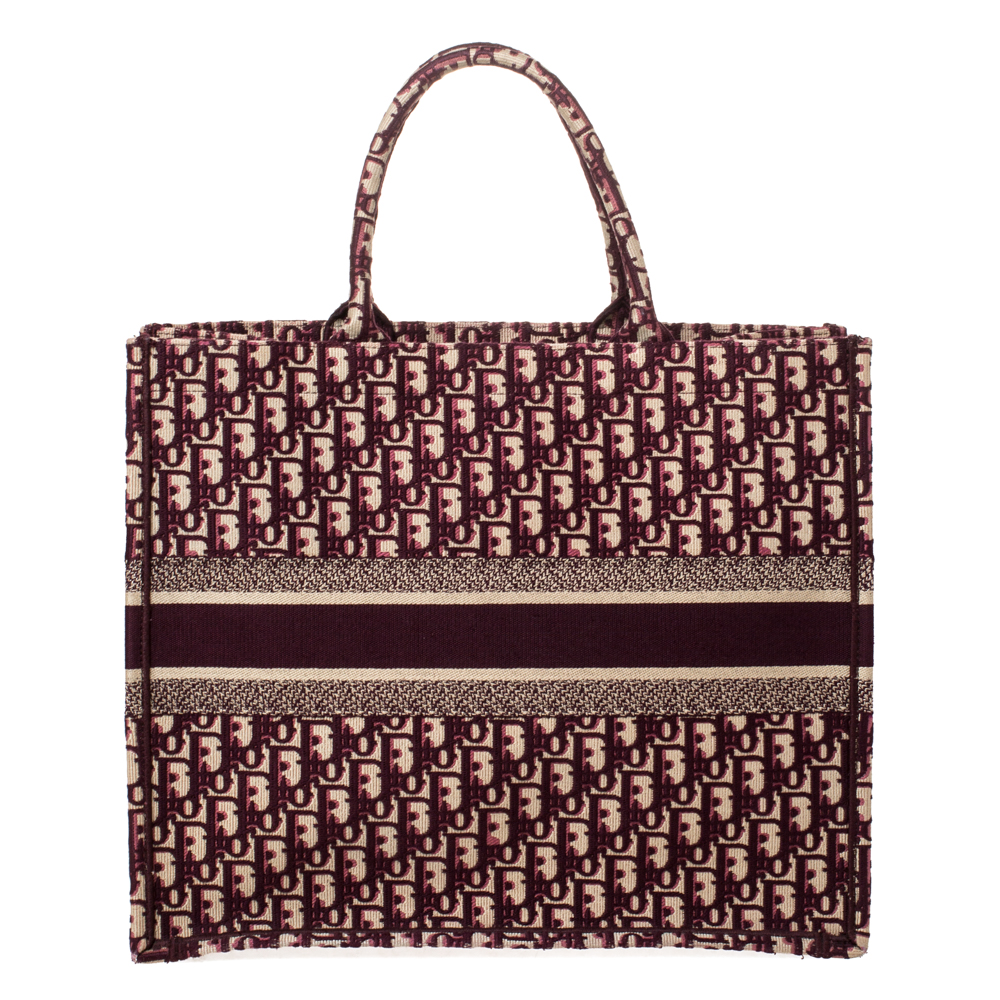 Dior book best sale tote burgundy