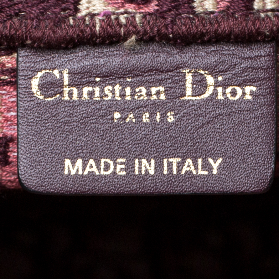 Book tote cloth tote Dior Burgundy in Cloth - 30291932