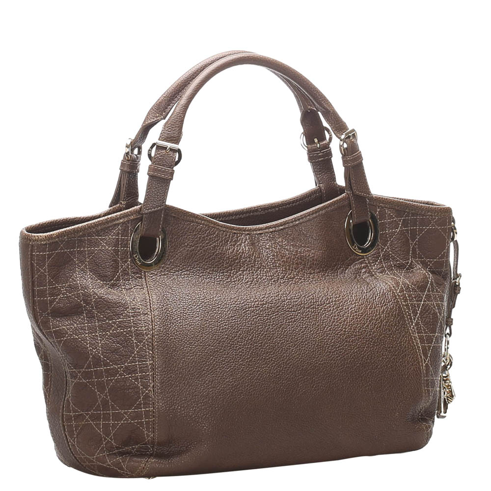 

Dior Brown Leather Satchel Bag