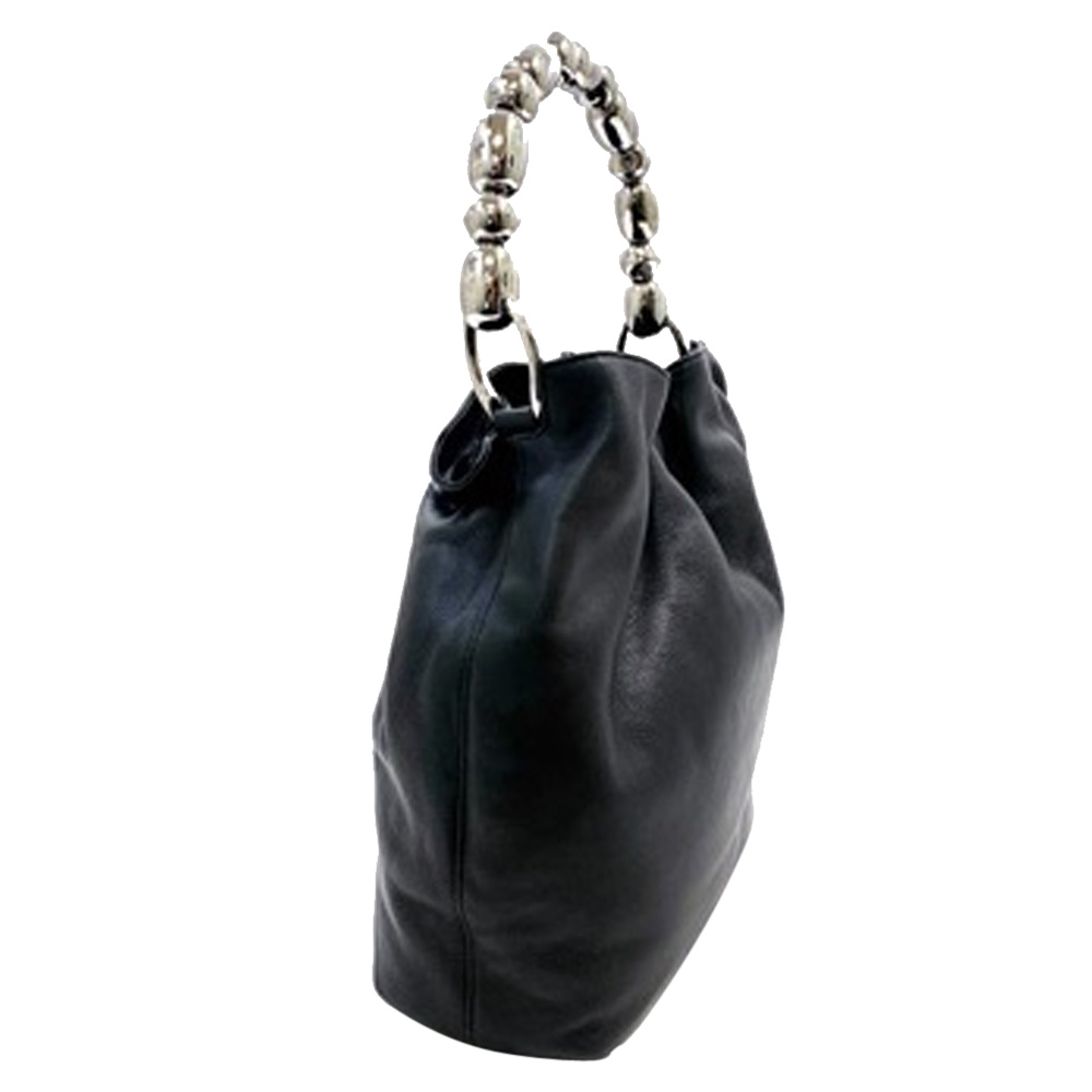 

Dior Black Leather Malice Hobo Bag