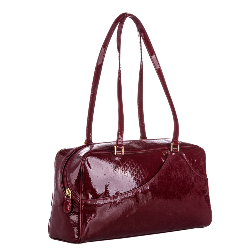 

Dior Red Patent Leather Oblique Shoulder Bag