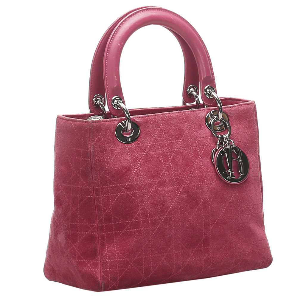 

Dior Red Leather  Lady Dior Totes