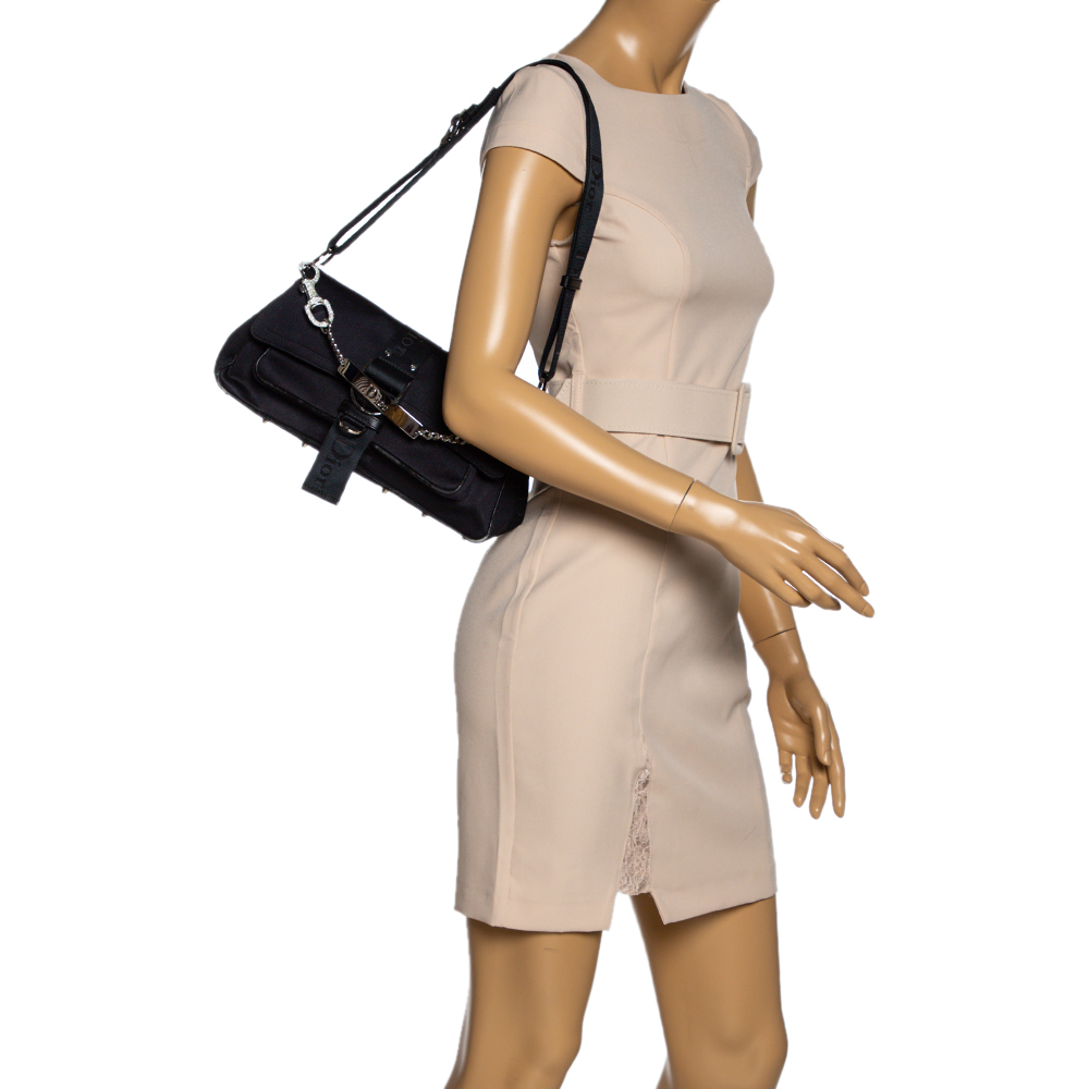 

Dior Black Canvas Hardcore Shoulder Bag