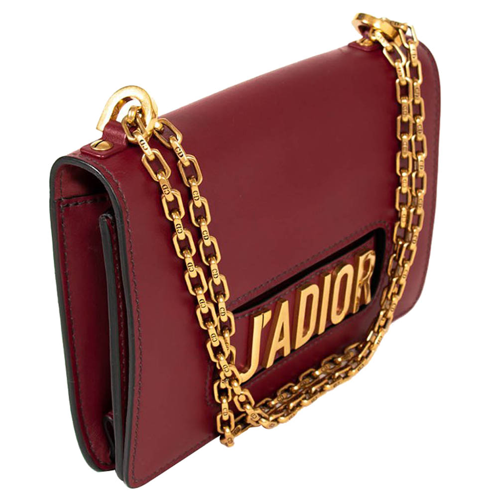 

Dior Burgundy Leather J'adior Shoulder Bag