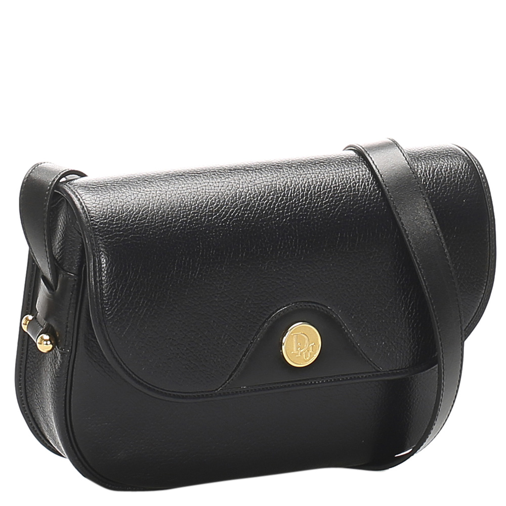

Dior Black Leather Shoulder Bag